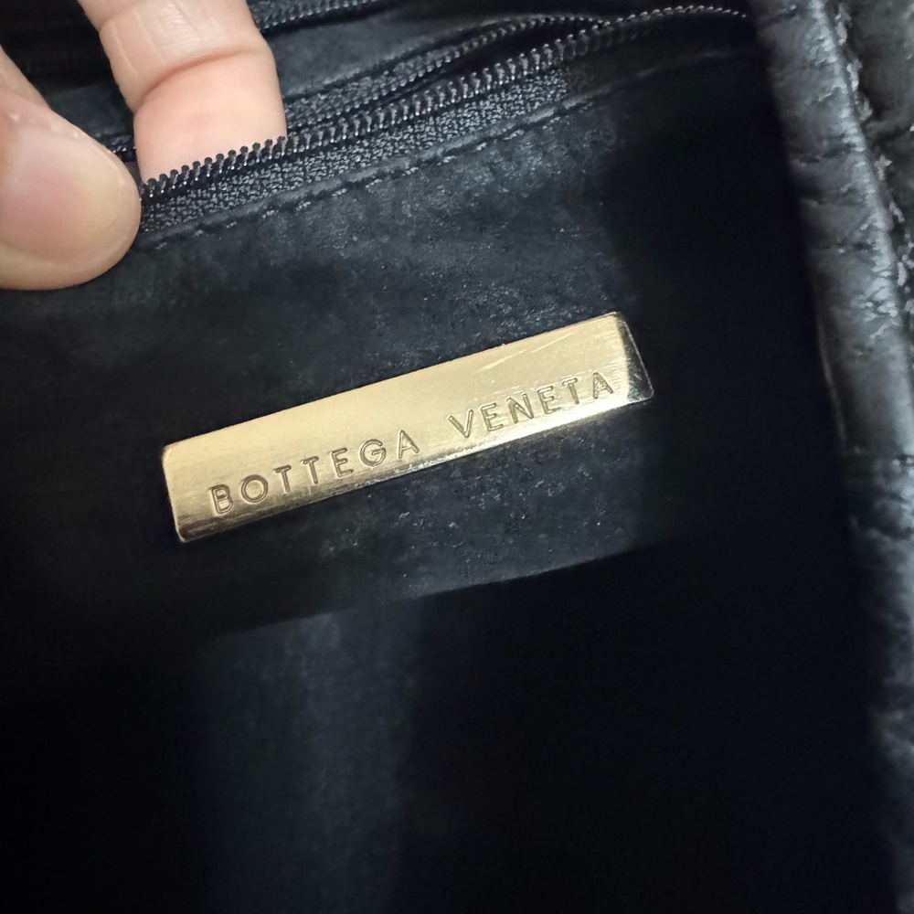 authentic vintage Bottega Venetta Intrecciato black hobo bag - Picture 2 of 14